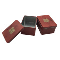 Tin Packaging Box Red Color Printing Custom Loge Design Wholesale